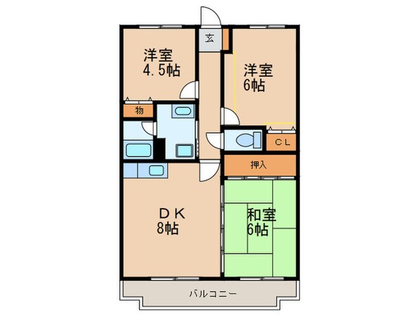 アークヒル久留米の物件間取画像